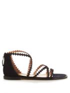 Alexa Wagner Thrilly Scallop-strap Sandals