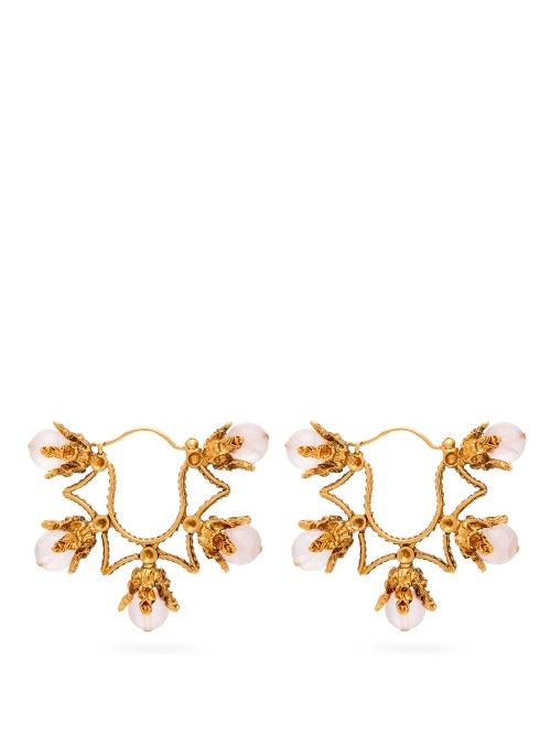 Matchesfashion.com Karry Gallery - Faux Pearl Earrings - Womens - Pink