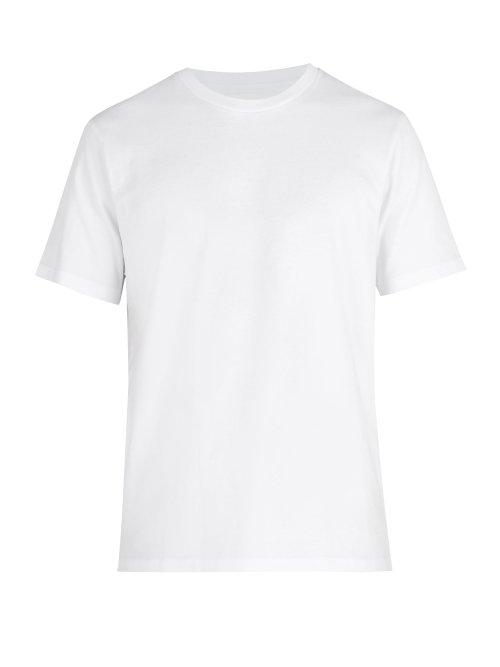 Matchesfashion.com Frame - Crew Neck Cotton Jersey T Shirt - Mens - White