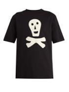 Loewe Skull And Cross-bones Appliqu Cotton T-shirt
