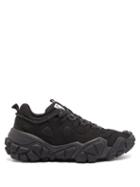 Matchesfashion.com Acne Studios - Panelled Suede And Mesh Trainers - Womens - Black