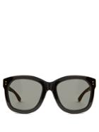 Linda Farrow Wood And Acetate D-frame Sunglasses