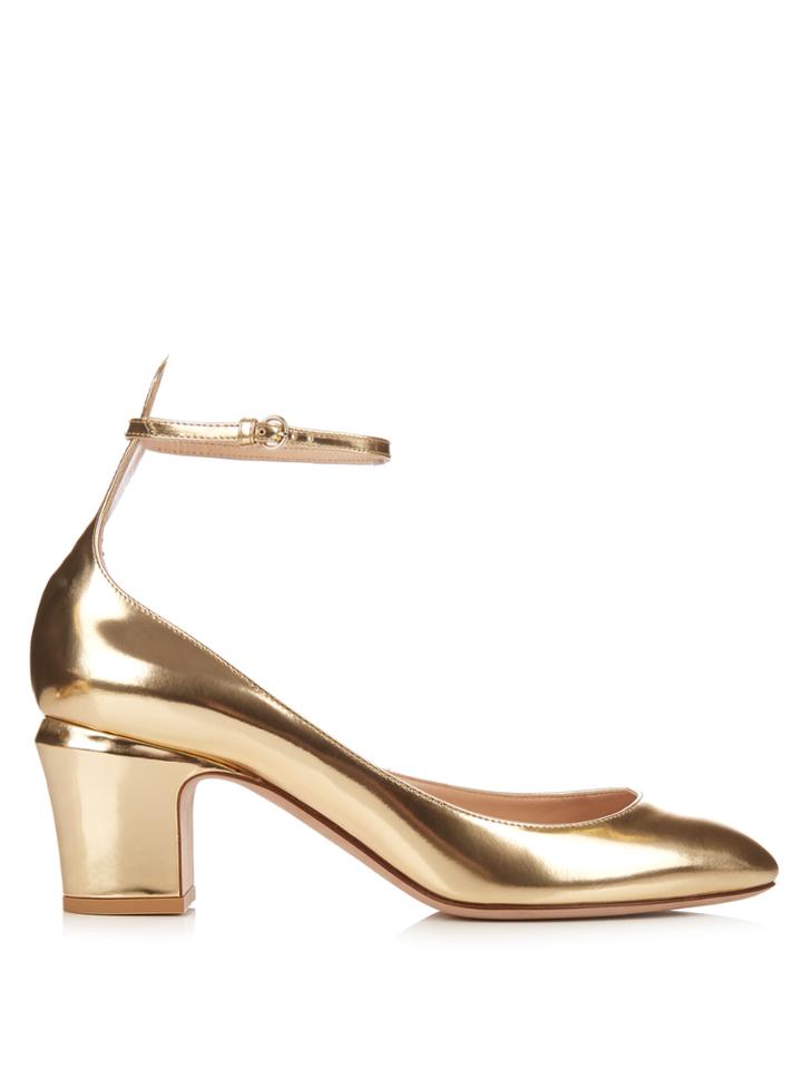 Valentino Tan-go Leather Pumps