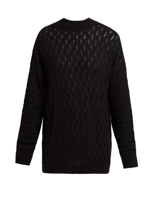 Matchesfashion.com Skin - Abigail Alpaca Blend Sweater - Womens - Black