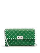 Valentino Rockstud Spike Quilted-leather Clutch