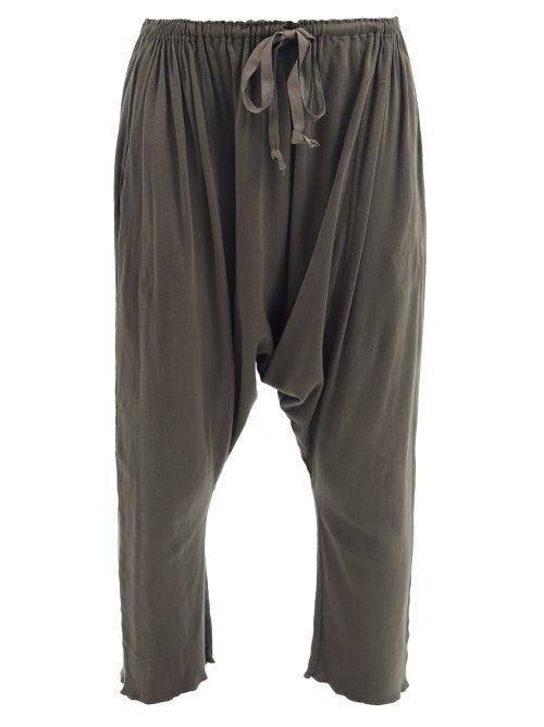 Domi - Dhoti Organic-cotton Jersey Track Pants - Womens - Brown