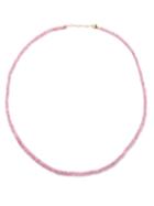 Jia Jia - Oracle Sapphire & 14kt Gold Beaded Necklace - Womens - Pink