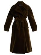 Simone Rocha Double-breasted Cotton-blend Velvet Coat