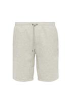 Matchesfashion.com Polo Ralph Lauren - Logo Embroidered Fleece Jersey Shorts - Mens - Grey