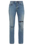 Saint Laurent Logo-embroidered Slim-fit Jeans