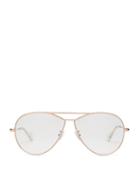 Matchesfashion.com Loewe - Teardrop Aviator Glasses - Womens - Rose Gold