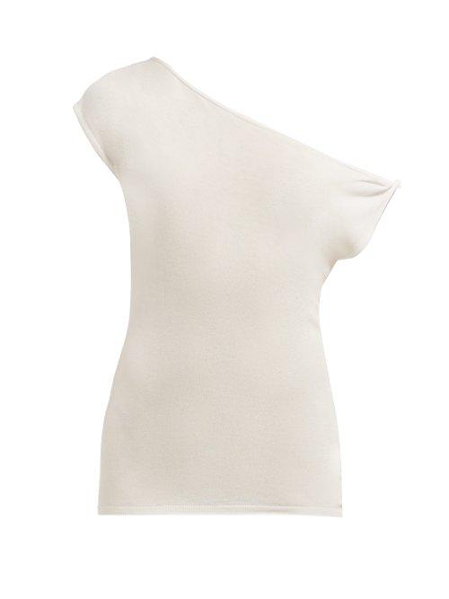 Matchesfashion.com Jacquemus - La Maille Alba Asymmetric Top - Womens - White
