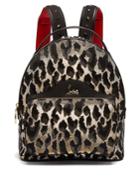 Christian Louboutin Backloubi Small Leopard Brocade Backpack