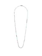 Matchesfashion.com M Cohen - Beaded Sterling Silver And Jade Necklace - Mens - Black Multi