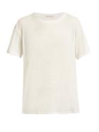 Matchesfashion.com Frances De Lourdes - Johnny Round Neck Cashmere And Silk Blend T Shirt - Womens - Ivory