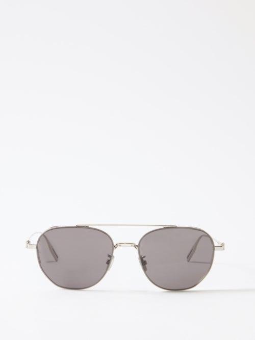 Dior - Neodior Ru Aviator Metal Sunglasses - Mens - Black
