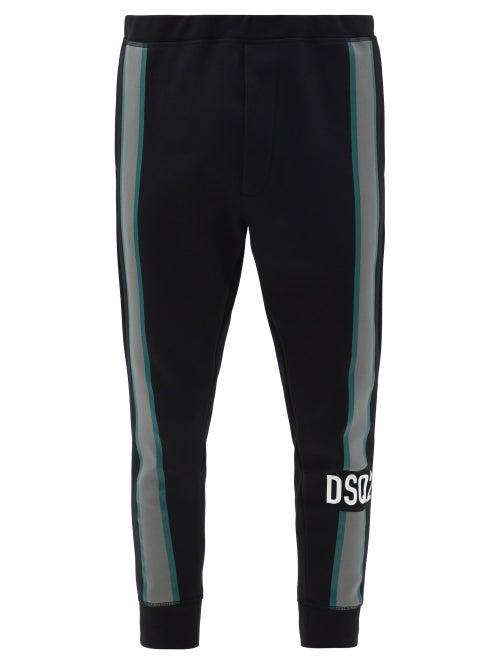 Matchesfashion.com Dsquared2 - Dsq2 Cotton-blend Jersey Track Pants - Mens - Black