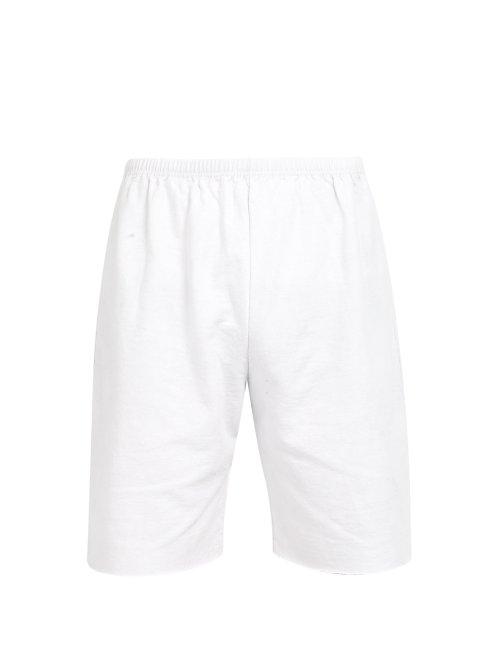 Matchesfashion.com Audrey Louise Reynolds - Cotton Jersey Shorts - Mens - Grey