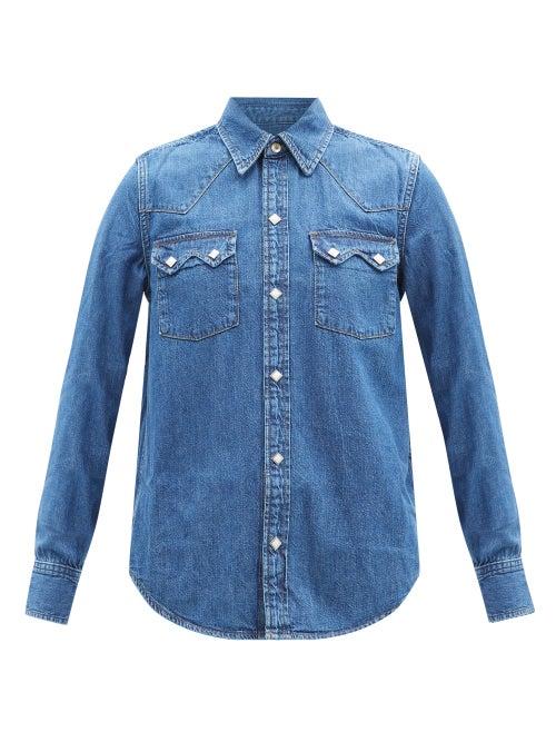 Re/done - 50s Sawtooth Denim Shirt - Womens - Blue