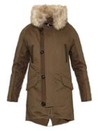 Yves Salomon Rabbit-fur Lined Cotton And Wool Parka