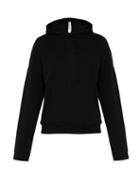 Matchesfashion.com Cottweiler - Lotus Print Hooded Cotton Sweatshirt - Mens - Black