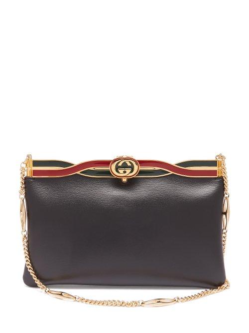 Matchesfashion.com Gucci - Broadway Leather Cross Body Bag - Womens - Black