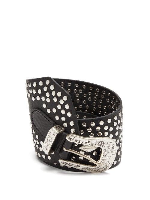 Matchesfashion.com Isabel Marant - Lowli Studded Leather Belt - Womens - Black