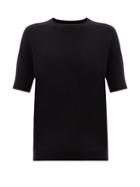 Matchesfashion.com Lisa Yang - Kenza Cashmere Short-sleeved Sweater - Womens - Black