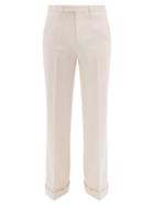 Matchesfashion.com Gucci - Flared Wool Felt Trousers - Mens - Ivory