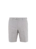 Matchesfashion.com Odyssee - Pierre Cotton Blend Seersucker Shorts - Mens - Blue Multi