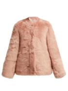 Matchesfashion.com Raey - 1970s Shearling Coat - Womens - Pink