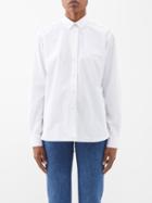 Toteme - Point-collar Cotton-poplin Shirt - Womens - White