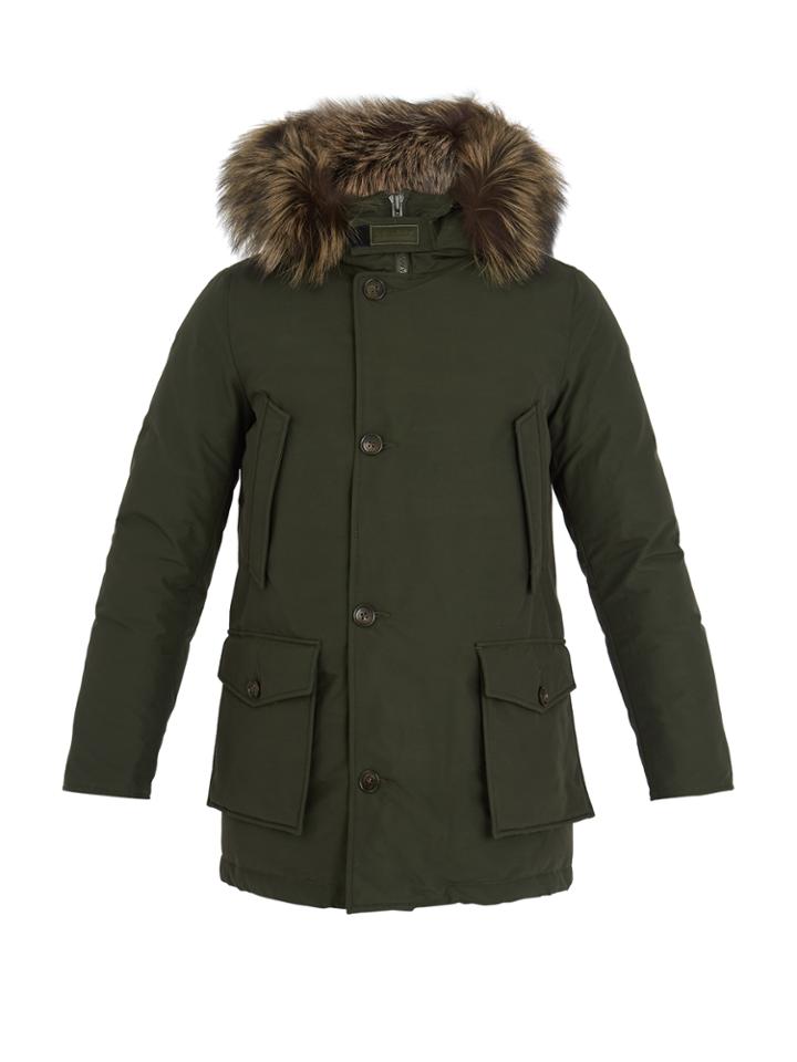 Woolrich John Rich & Bros. Arctic Fox Fur-trimmed Down Parka