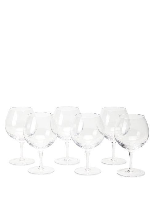 Matchesfashion.com The Wolseley Collection - Set Of Six Bevelled Crystal Glasses - Clear