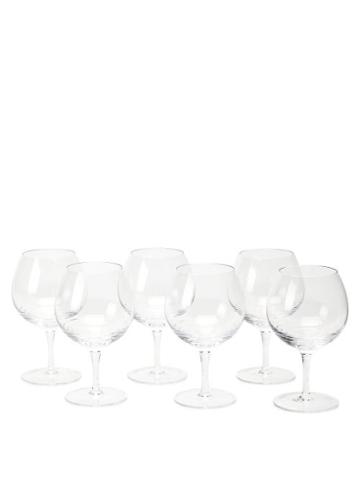 Matchesfashion.com The Wolseley Collection - Set Of Six Bevelled Crystal Glasses - Clear