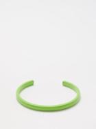 Joolz By Martha Calvo - Logo-engraved Enamel Bangle - Womens - Green