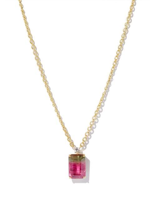 Irene Neuwirth - Diamond, Tourmaline & 18kt Gold Necklace - Womens - Pink Multi