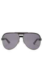 Matchesfashion.com Dior Homme Sunglasses - Forerunner Aviator Optyl Sunglasses - Mens - Black