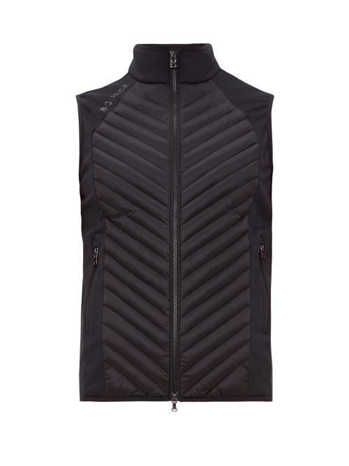 Matchesfashion.com Bogner - Quilted Panel Down Gilet - Mens - Black