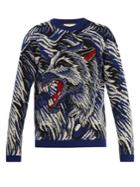 Gucci Wolf Intarsia-knit Wool Sweater