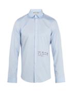 Gucci Single-cuff Embroidered Oxford-cotton Shirt
