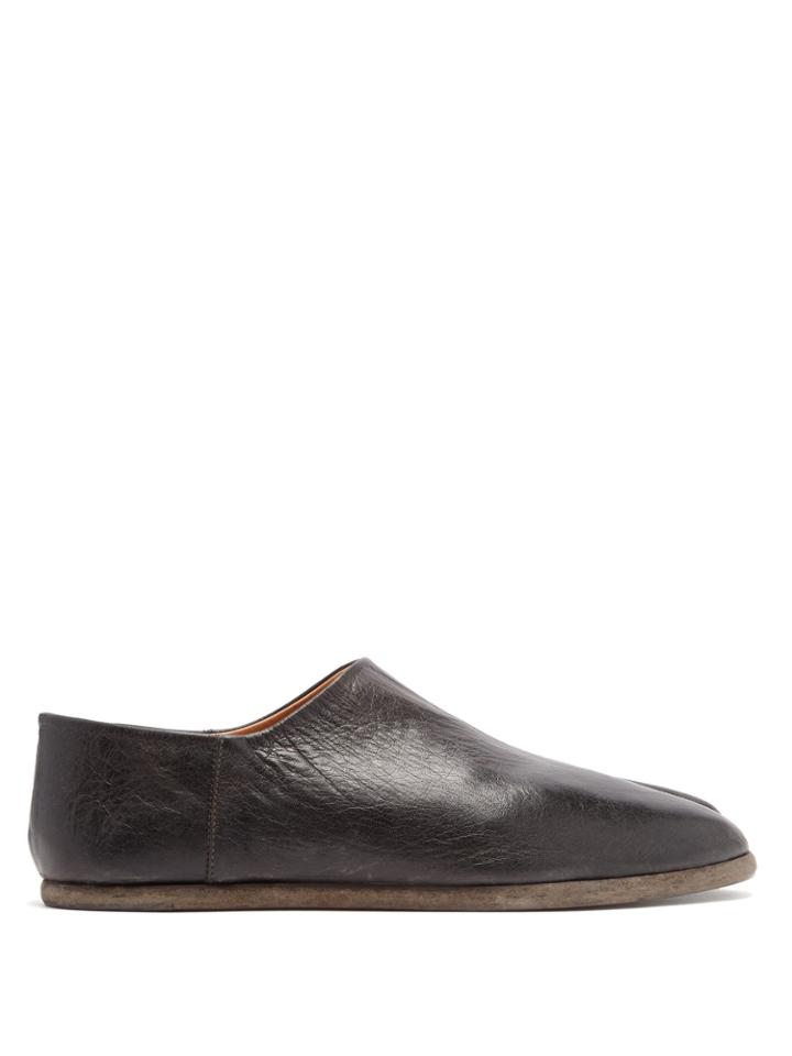 Maison Margiela Tabi Leather Slipper Shoes