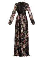 Giambattista Valli Lily Of The Valley-print Silk-georgette Gown