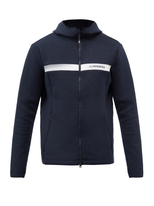 J.lindeberg - Jeff Zip-through Hooded Sweatshirt - Mens - Navy