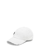 Matchesfashion.com Vetements - Anarchy-embroidered Cotton-canvas Baseball Cap - Mens - White