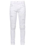 Amiri - Mx1 Distressed Skinny-leg Jeans - Mens - White