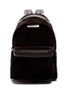 Matchesfashion.com Stella Mccartney - Falabella Go Medium Velvet Backpack - Womens - Black