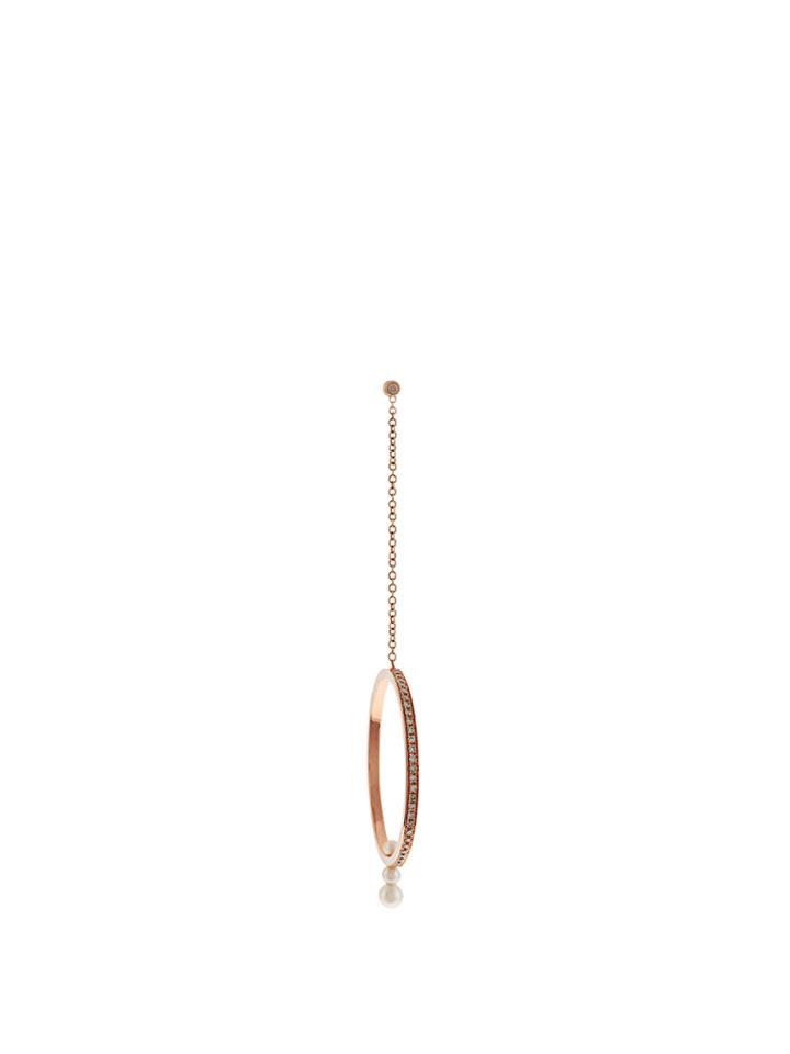 Anissa Kermiche Diamond, Pearl & Rose-gold Earring