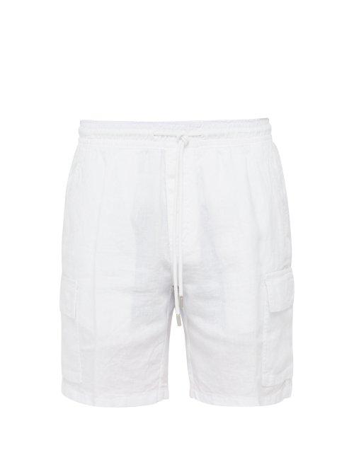 Matchesfashion.com Vilebrequin - Baie Linen Bermuda Shorts - Mens - White