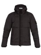 Matchesfashion.com Stone Island - Hooded Down Quilted Jacket - Mens - Grey